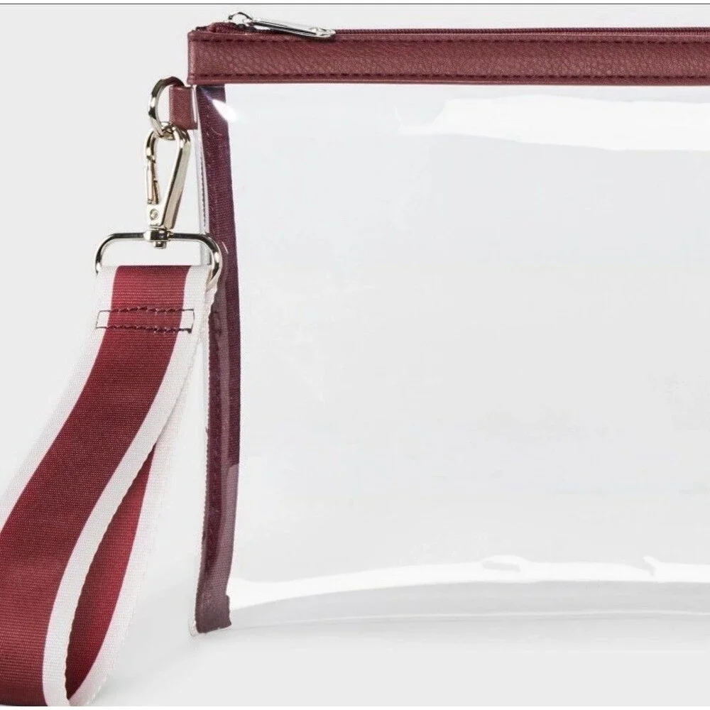 Game Day Clear Wristlet Clutch - Wild Fable™ Maroon